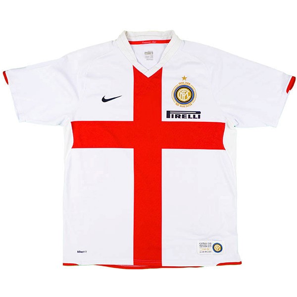 Tailandia Camiseta Inter Milan Segunda equipo Retro 2007 2008 Blanco